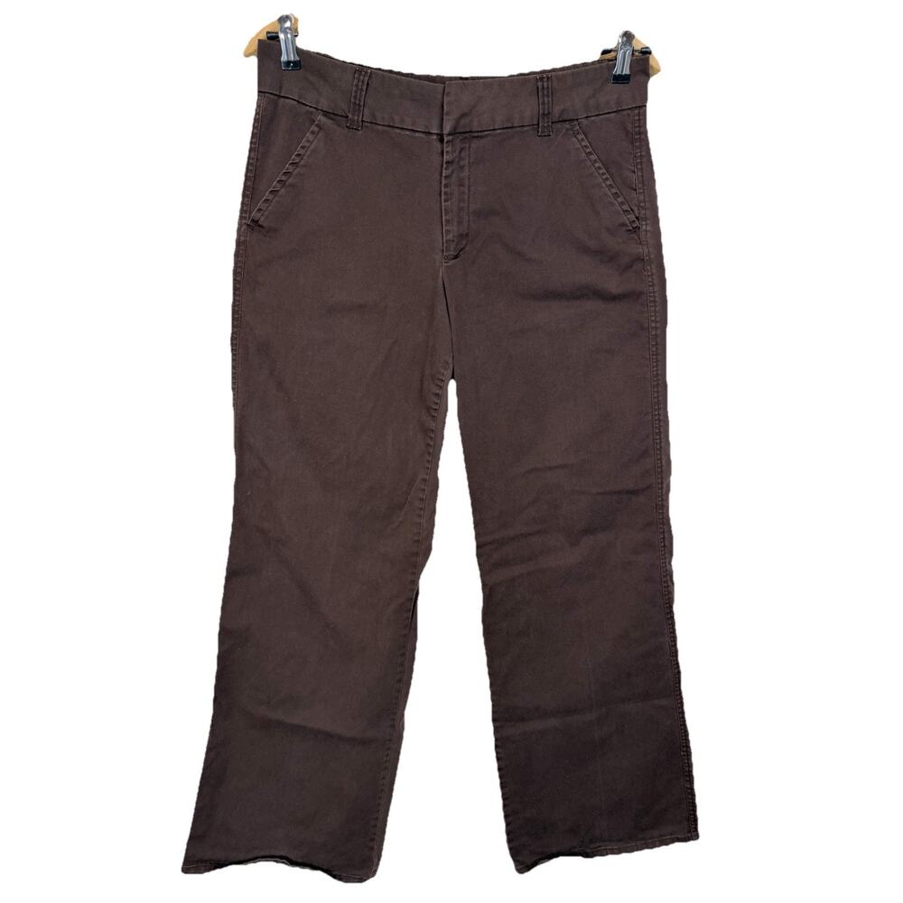 US Polo Association Women's Chino Pants Trousers 12 Brown Preppy Office Career